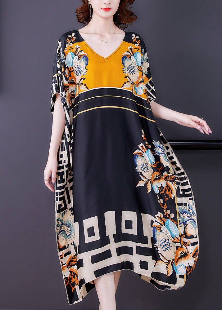 Beautiful O-Neck Print Maxi Dresses Summer