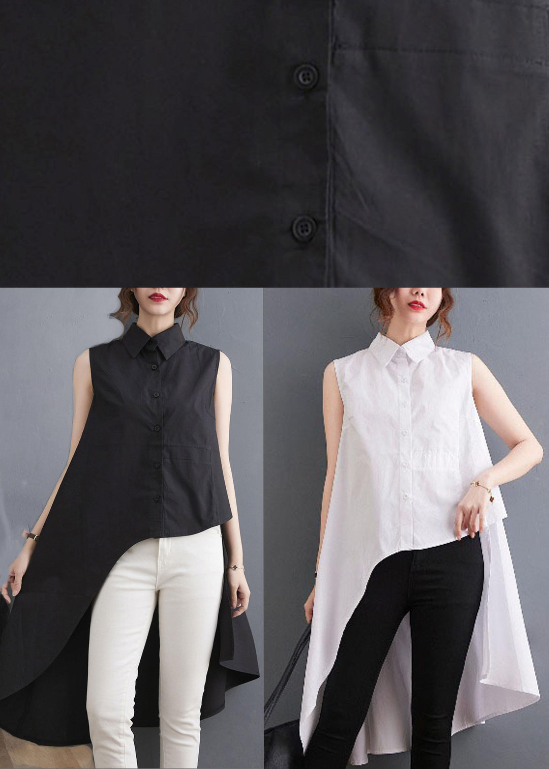 Beautiful White Peter Pan Collar Button Cotton Shirt Summer - Omychic