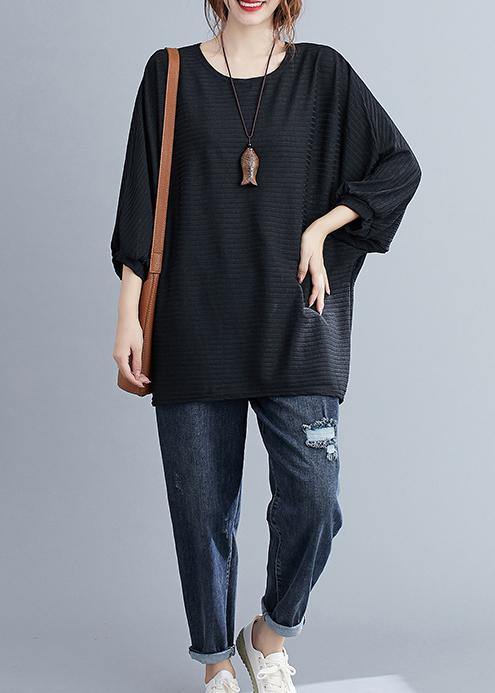 Black Bat Sleeve Fashion Top - Omychic