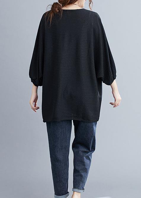 Black Bat Sleeve Fashion Top - Omychic
