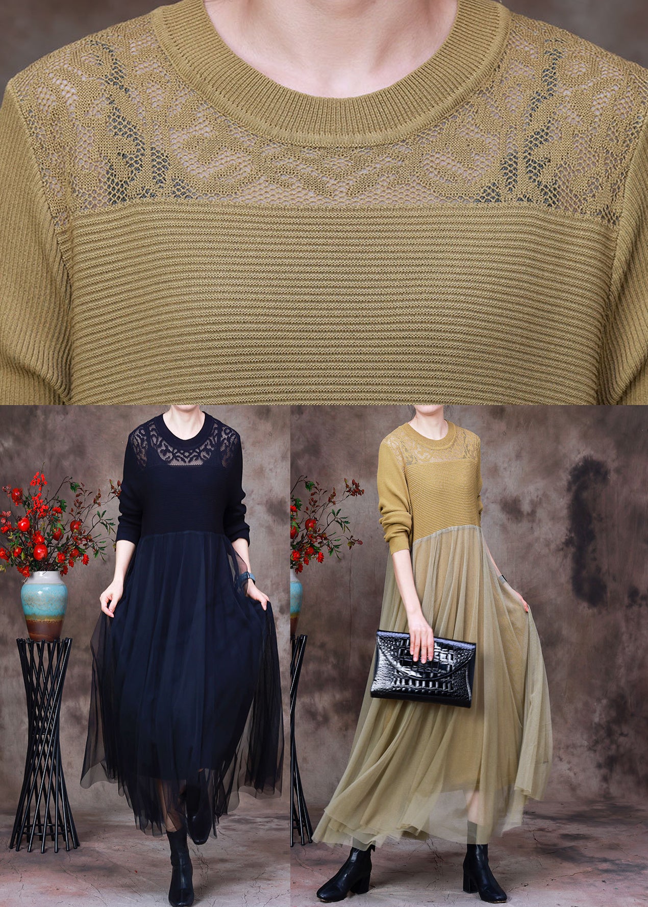 Culture Code Wise Beyond Her Years Sweater Dress (S-3X) main image 0
