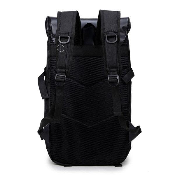 Black Oxford Large Capacity Waterproof Backpack Outdoor Mountain Climbing Bag For Men - Omychic