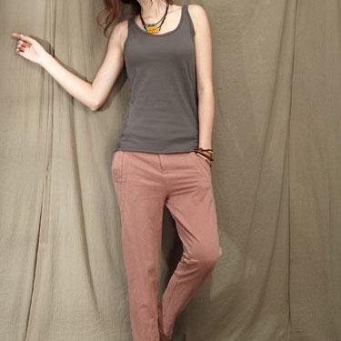 Blackish green cotton women tunic tank top shirt blouse - Omychic