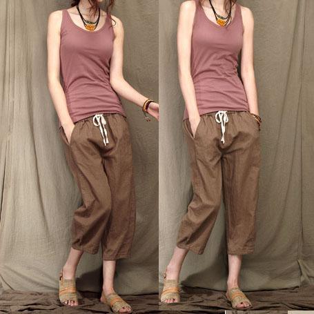 Blackish green cotton women tunic tank top shirt blouse - Omychic