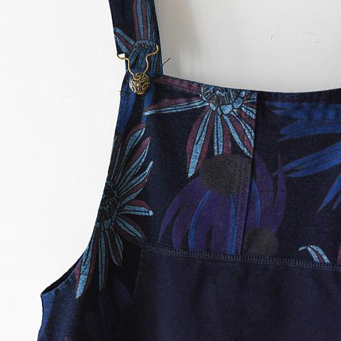 Blomming Daisy jumpsuit Casual dress denim blue loose strip pants denim  clothing plus size - Omychic