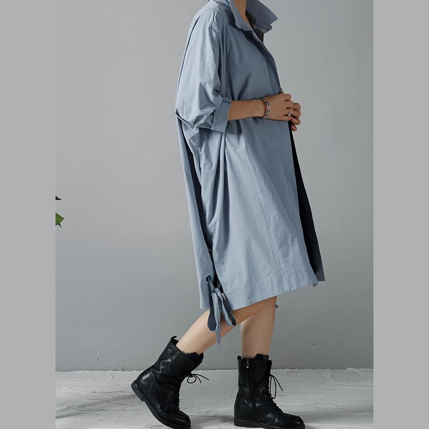 Blue oversize women coats trench cardigans - Omychic