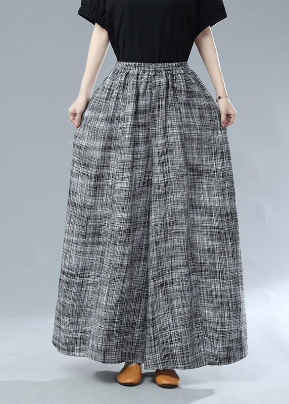 Bohemian Black Pockets Wide Leg Casual Fall Pants - Omychic