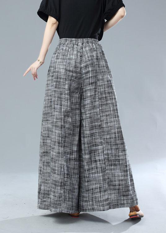 Bohemian Black Pockets Wide Leg Casual Fall Pants - Omychic