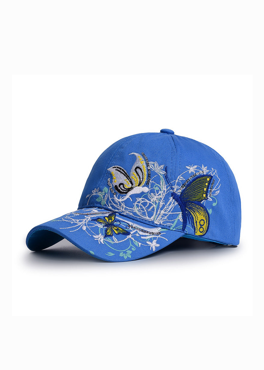 Boho Black Embroidery Baseball Cap Hat