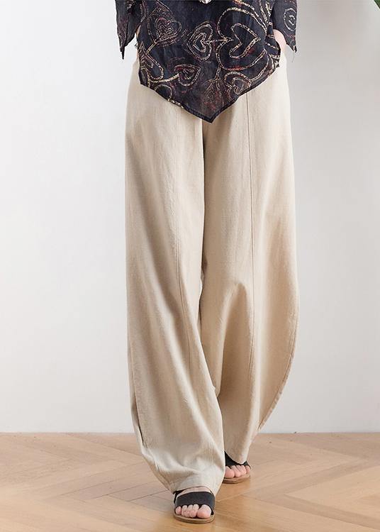 Boho Elastic Waist Harem Pants Khaki ( Limited Stock) - Omychic