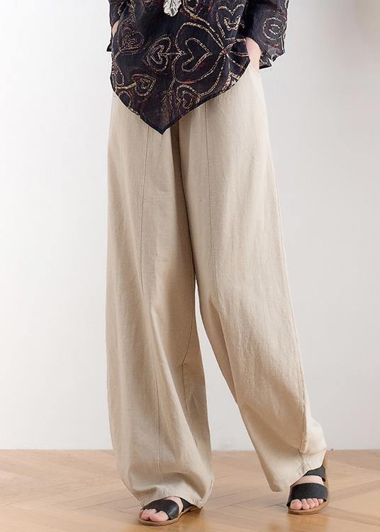 Boho Elastic Waist Harem Pants Khaki ( Limited Stock) - Omychic
