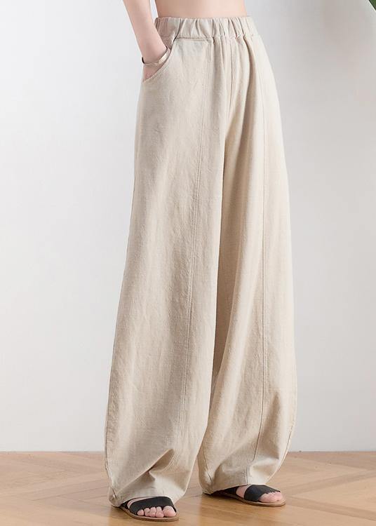 Boho Elastic Waist Harem Pants Khaki ( Limited Stock) - Omychic