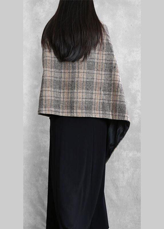 Boho Khaki Cloak Sleeves Asymmetrical Design Fall Top - Omychic