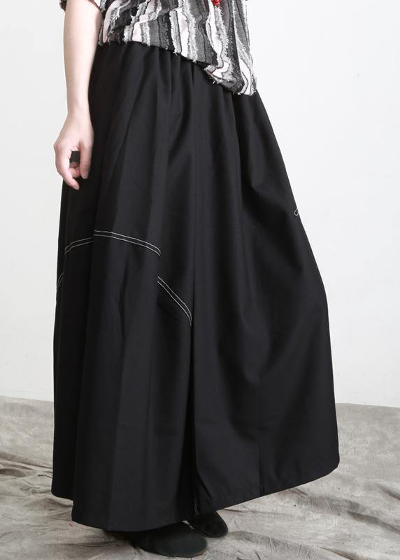 Boutique Black Pockets asymmetrical design Summer Skirts - Omychic