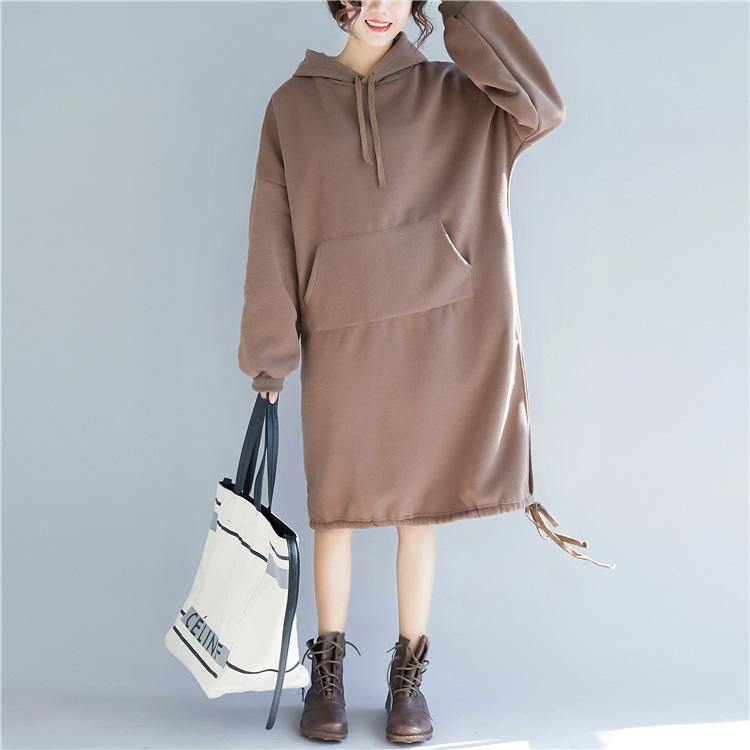 Buy Cotton clothes For Women Fashion pockets Christmas Gifts chocolate Art Dress - Omychic