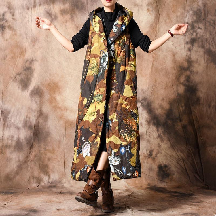 Casual camouflage winter parkas trendy plus size hooded winter coat - Omychic