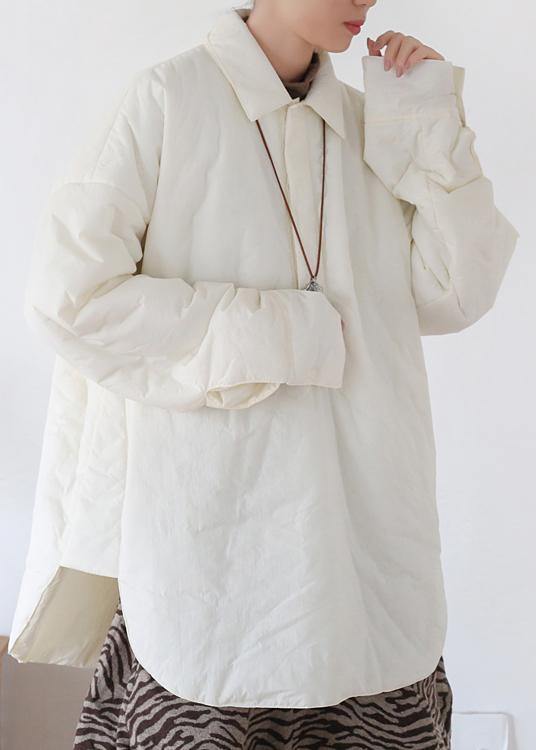 Casual whitewinter coatsplus size clothing winter jacket winter short overcoat - Omychic