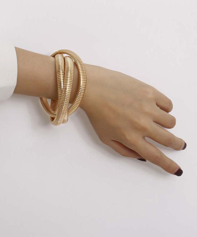 Chic Gold 18K Gold Multi Layer Chain Bracelet