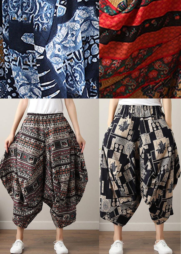 Chic Pockets Wide Leg Cotton Linen Pants Summer - Omychic