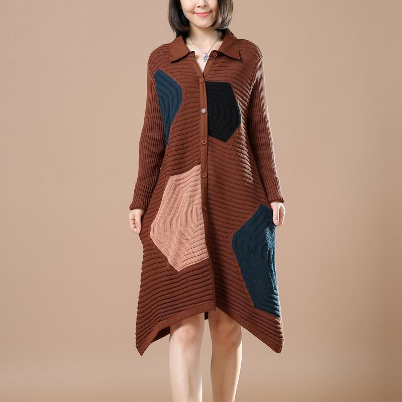Chocolate sweaters oversized women winter dress coats - Omychic