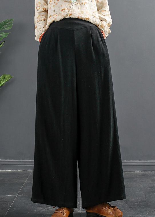 Classy Black Pants Vintage Spring Brief Tutorials Trousers - Omychic