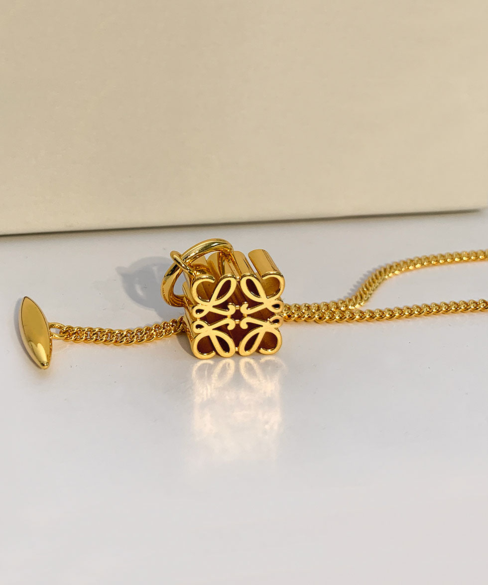 Classy Gold Copper Overgild 24K Gold Pendant Necklace - Omychic