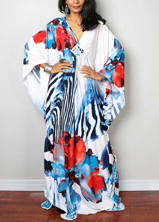 Classy Red Pink Striped V Neck Long Dresses Long Sleeve