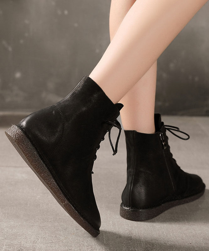Coffee Boots Suede Elegant Cross Strap Boots