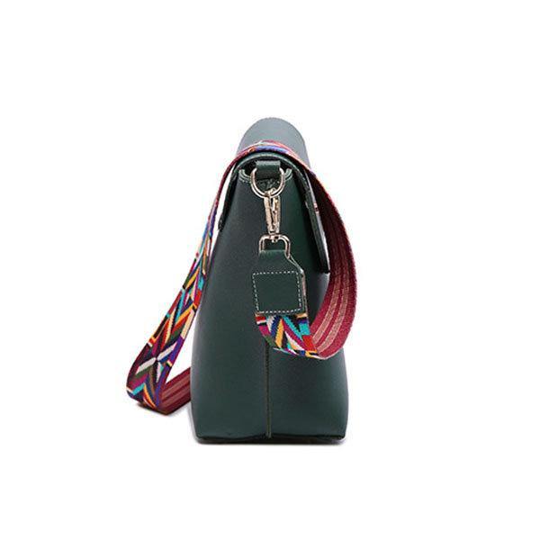 Colorful Strap Women Bucket Bags Casual Lock Anti-Thief Shoulder  Green Bags Crossbody Bags - Omychic