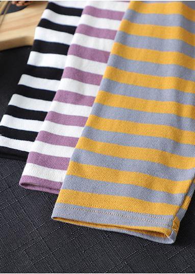 DIY Hooded Spring Clothes For Women Sewing Black Striped Blouse - Omychic