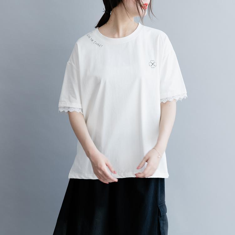 DIY o neck short sleeve cotton blouses for women Casual Tutorials white short blouses summer - Omychic