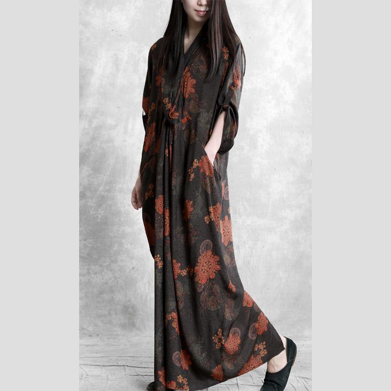 Diy Patchwork Asymmetric Spring Clothes For Women Fashion Ideas Black Print Robe Dresses (Out of stock) - Omychic