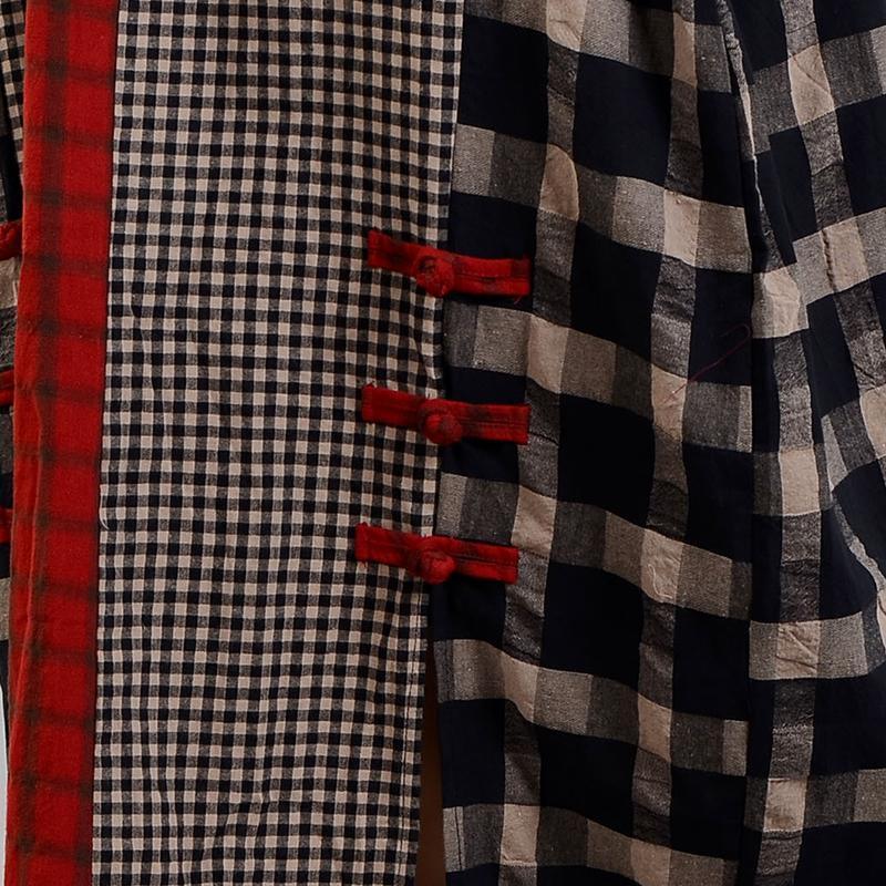 2021 Plaid Retro Cotton Linen Dress ( Limited Stock) - Omychic