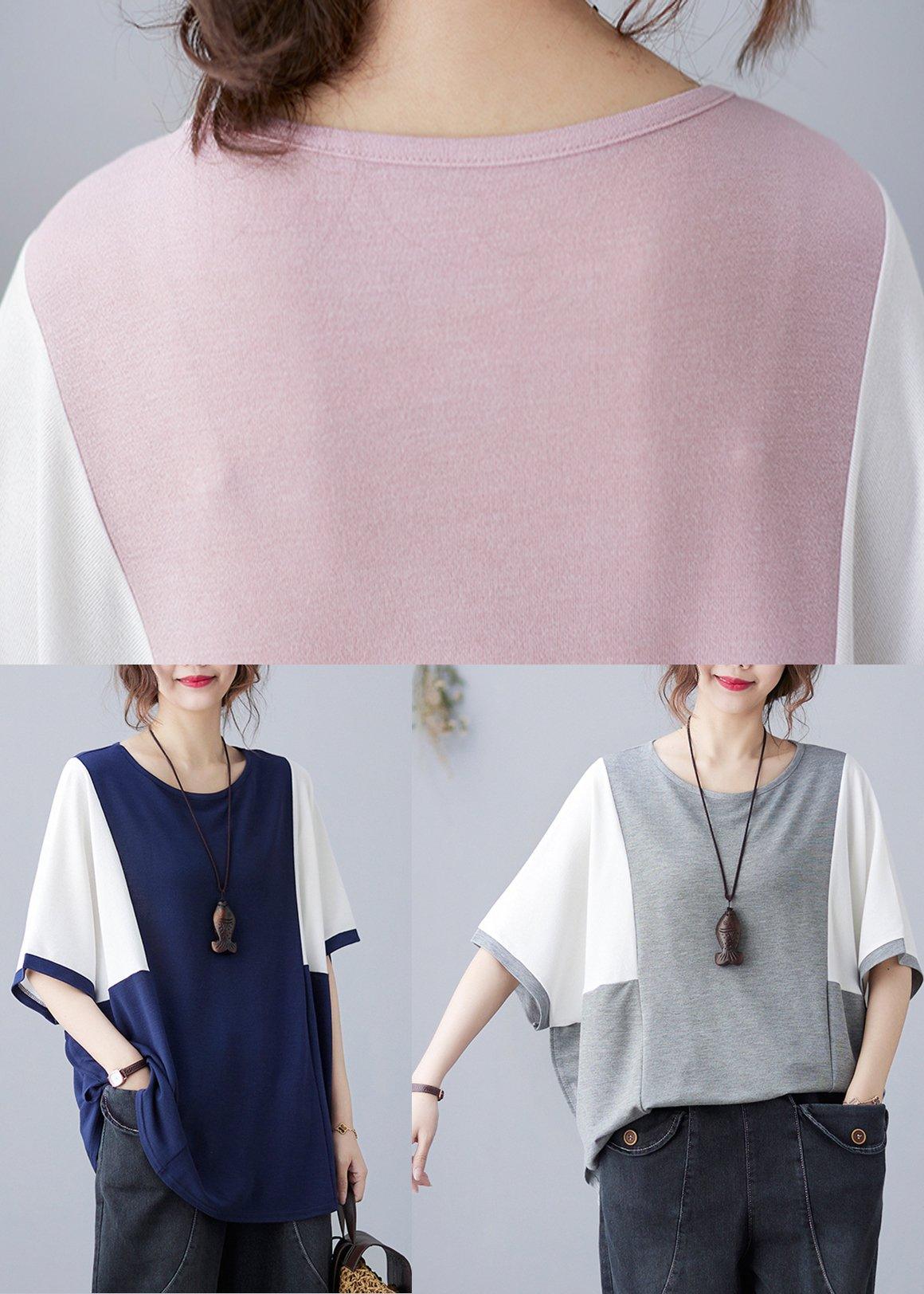 Elegant Pink O-Neck Half Sleeve Summer Blouse Top - Omychic