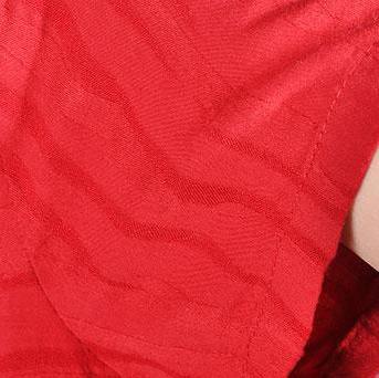 Elegant cotton caftans oversize Women Summer Casual Short Sleeve Red Dress - Omychic