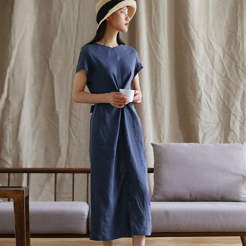 Elegant Pure Color Charming Plus Size Dress - Omychic