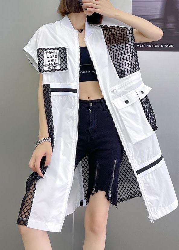 Fashionable medium and long mesh waistcoat - Omychic