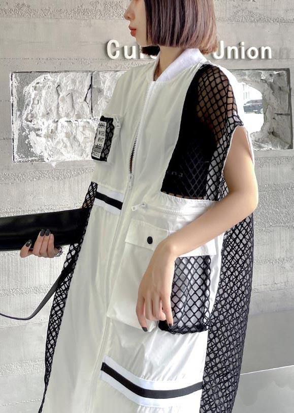 Fashionable medium and long mesh waistcoat - Omychic