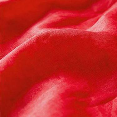 Fine linen dress trendy plus size Folded Women Loose Casual Summer Linen Plain Red Dress - Omychic