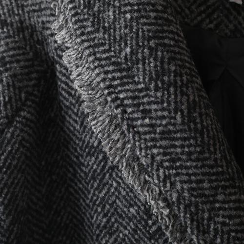 Fine black gray wool jackets trendy plus size long jackets 2017 coat - Omychic