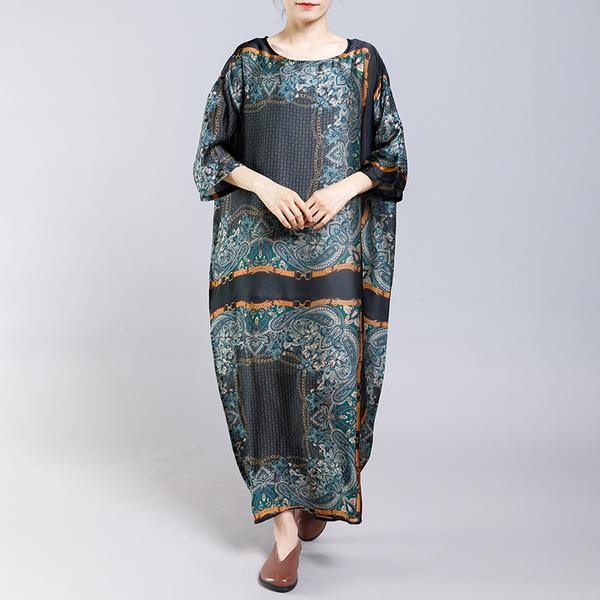 French Robes Fashion Silky Soft And Comfortable Printed Dress ( Limited Stock) - Omychic