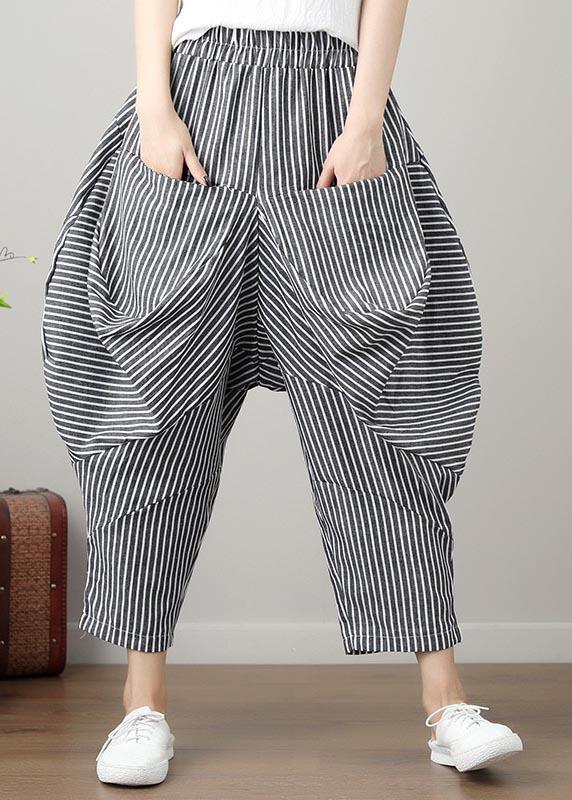 French Striped Harem Oversize Pants Trousers Summer - Omychic