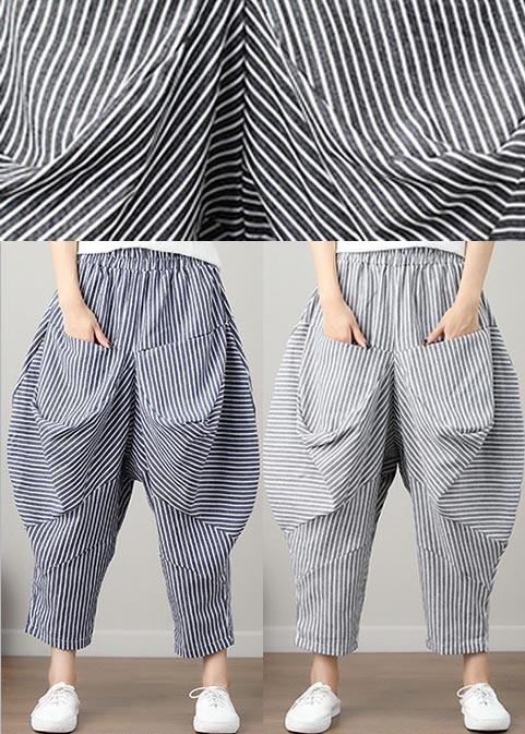 French Striped Harem Oversize Pants Trousers Summer - Omychic