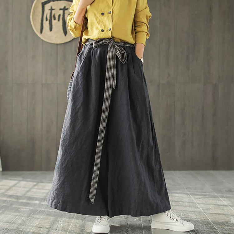 French cotton clothes For Women 18th Century Linen Casual Women Wide Leg Pants - Omychic