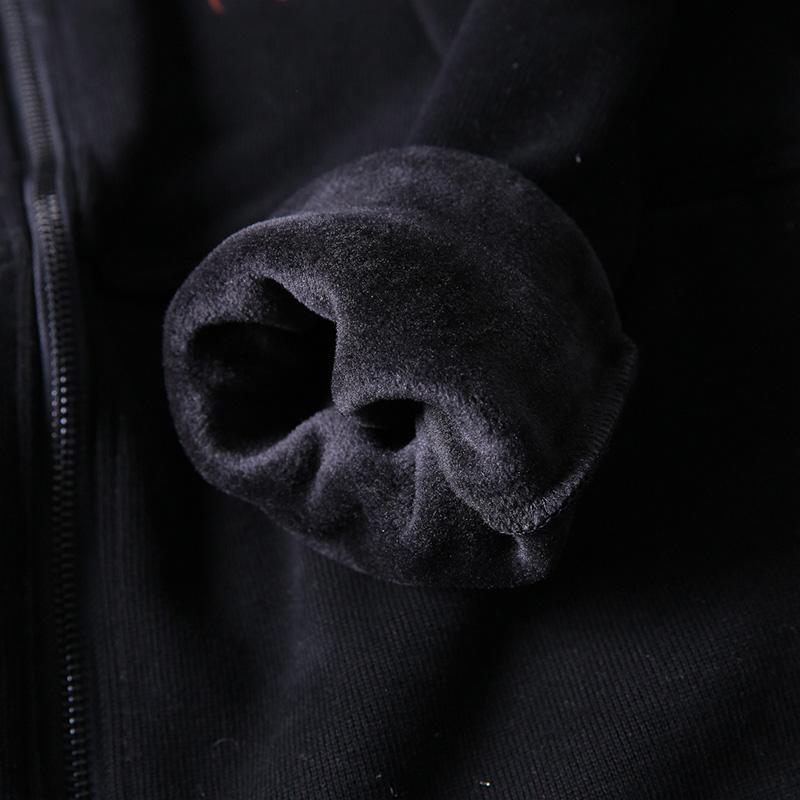 French hooded thick Fine coats black oversized coat - Omychic