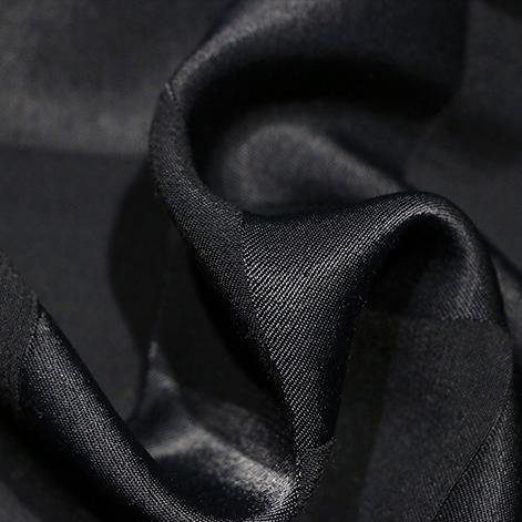 French o neck silk dresses Fabrics black Maxi Dress summer - Omychic