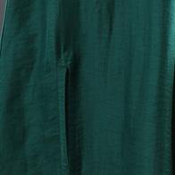 French Blackish Green Tunics O Neck Embroidery Robe Spring Dresses - Omychic