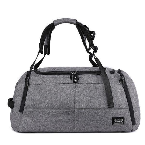Gray Oxford Large Capacity Short Travel Bag Yoga Bag Anti-theft Sport Bag Backpack - Omychic