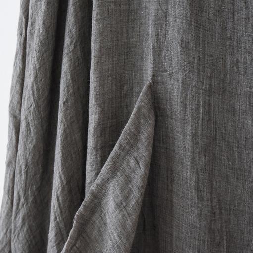 Gray asymmetrical cotton dresses summer maxi dresses sleeveless - Omychic