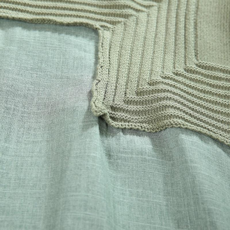 Green new patter knit sweaters plus size knit dresses woman - Omychic